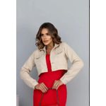 Jaqueta Cropped Nude 
