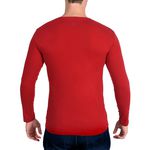 Camiseta Ultra Slim Longa Vermelho - Algodão Egípcio 