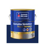 SHERWIN WILLIAMS ESMALTE SINTÉTICO SUPER SECAGEM AZUL DEL REY 3,6L 