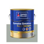 SHERWIN WILLIAMS ESMALTE SINTÉTICO SUPER SECAGEM PLATINA 3,6L 