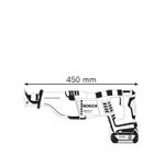 Serra Sabre A Bateria 18V GSA 18V-LI Sem Bateria Bosch