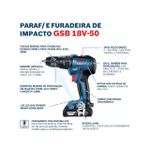 Parafusadeira Impacto GSB 18V-50 sem Bateria Bosch