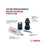 Jogo de Pontas Big Bit 25 Pc Bosch