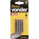 Bits Phillips 1/4" Nº-1 25mm Com 5pc Vonder