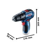Parafusadeira Furadeira De Impacto 12V 3/8