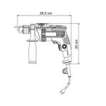 Furadeira Impacto 1/2 13MM RE 500W 127V Tramontina
