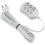 Extensão 3M 3 Tomadas Slim Bipolar BR 2P Force Line