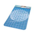 Tapete Banho 65x35cm Plástico Azul Primafer Atlas