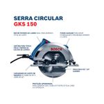 Serra Circular GKS 150 STD 1500W Bosch