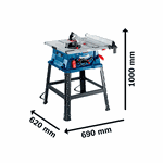 Serra Circular De Mesa GTS 254 10" 1800W Bosch