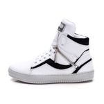 Tenis Sneaker Bawmi Cano Alto Feminino Branco / Preto / Cinza