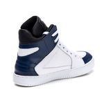 Tenis Sneaker Bawmi Cano Alto Feminino Azul/Branco