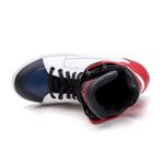 Tenis Sneaker Bawmi Cano Alto Feminino Vermelho/Azul/Branco