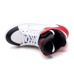 Tenis Sneaker Bawmi Cano Alto Feminino Vermelho/Branco/Preto
