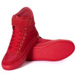 Tenis Sneaker Bawmi Cano Alto Feminino Vermelho