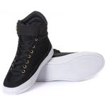 Tenis Sneaker Bawmi Cano Alto Feminino Preto