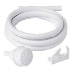 Mangueira Branca com Suporte Para Ducha Chuveiro Sintex 