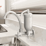 Torneira Móvel Com Filtro Abs Branca 1/4 de Volta Injetplast