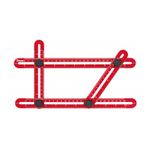 GABARITO PLASTICO ANGULAR MULTIFUNCAO 61878 CORTAG 