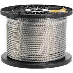 Cabo de Aço Alma Fibra 1/8 3,2mm 6x19 ROLO 500 metros