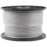 Cabo de Aço 3/32 AF. Galvanizado TRD. 6x7 Plastificado Rolo 100 metros