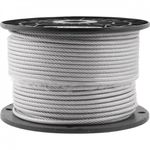 CABO D/ACO A 1/16 AA GALV. TRD. 6X 7 PLAST. ROLO 480MTS