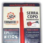 Serra Copo 65mm Diamantada com Haste e Guia - LDI FERRAMENTAS