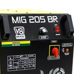 MAQUINA SOLDA MIG 205BR 220V MON. 0.8 A 1,2 C/TOCHA EURO 3MET V8BRASIL