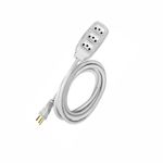 EXTENSAO ELETRICA 3MT CABO REDONDO 20A 250V PT 169998 ILUMI