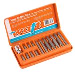 BITS TORX JOGO C/ADAPTADOR 15PÇS 6233 WAFT 