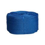 CORDA NYLON TORCIDA 8MM AZUL NACIONAL 7,5KG/ROLO APROX.