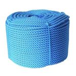CORDA NYLON TORCIDA 16MM AZUL NACIONAL 25KG/ROLO APROX.
