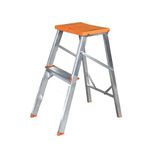 ESCADA ALUMINIO ABRIR 02 DEGRAUS TIPO BANQUETA AGATA