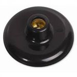 PLAFON PLASTICO PRETO BOCAL LATAO-PORCELANA 100W 18081 ILUMI