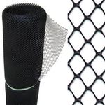 TELA PLASTICA VIVEIRO 1,00X50MT LEVE PRETA