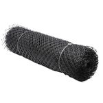 TELA PLASTICA GALINHEIRO 1,50X50MT LEVE PRETA