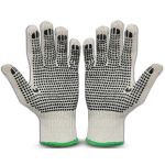 LDI LUVA MOD:1020B-9(G) ALGODAO BRANCA 3 FIOS C/PIGMENTO CA42426