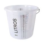 BALDE GRADUADO PLASTICO TRANSPARENTE 20 LITROS 