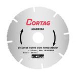 DISCO TUNGSTENIO P/MARMORE, MADEIRA, PREGOS 61346 CORTAG 