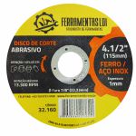 Disco de Corte Fino 4.1/2 115mm Inox Ferro - LDI Ferramentas