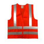 COLETE REFLETIVO INTEIRO LARANJA SEM BOLSO (G)