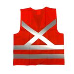 COLETE REFLETIVO INTEIRO LARANJA SEM BOLSO (G)