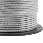 CABO AÇO PLASTIFICADO INCOLOR 3/32 AF GALVANIZADO TRD. 6X7 ROLO 100MTS