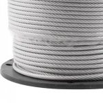 CABO AÇO PLASTIFICADO INCOLOR 3/32 AF GALVANIZADO TRD. 6X7 ROLO 100MTS