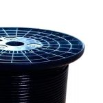 CABO AÇO PLASTIFICADO PRETO 1/8 AF GALVANIZADO TRD. 6X7 RL.100MT 