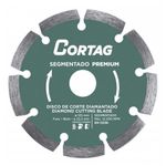 DISCO DIAMANT. SEGMENTADO PREMIUM 125MM FURO 22,2MM 62136 CORTAG