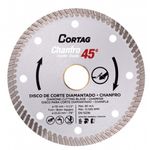 DISCO DIAMANT. TURBO CORTE CHANFRADO 45GR. 4" FURO 22.22MM 61907 CORTAG