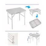 MESA DOBRAVEL ALUMINIO 900X600 PES 300X700MM SPARTA/MTX 