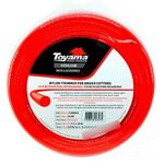 LINHA DE NYLON REDONDO 2.70MM ROLO APROX.72MT 1301-088 VERMELHO TOYAMA