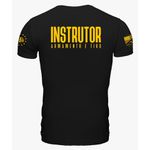 Camiseta Masculina Militar Instrutor de Tiro Preta Team Six